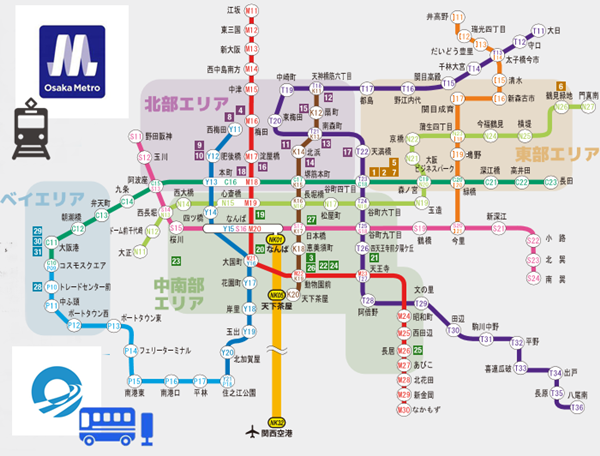 関空から大阪市内へ ようこそ大阪きっぷ ラピート 地下鉄1日券が約２割引