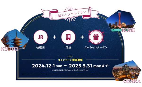 JR京阪神乗り放題「三都物語周遊乗車券」の購入方法