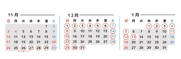 マリンピア神戸へお得にアクセス「電車・バスで乗りトクキャンペーン」の実施対象日